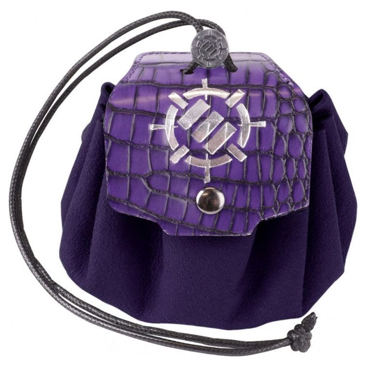 Enhance: 7-Set Metal Dice w/ Pouch - Purple