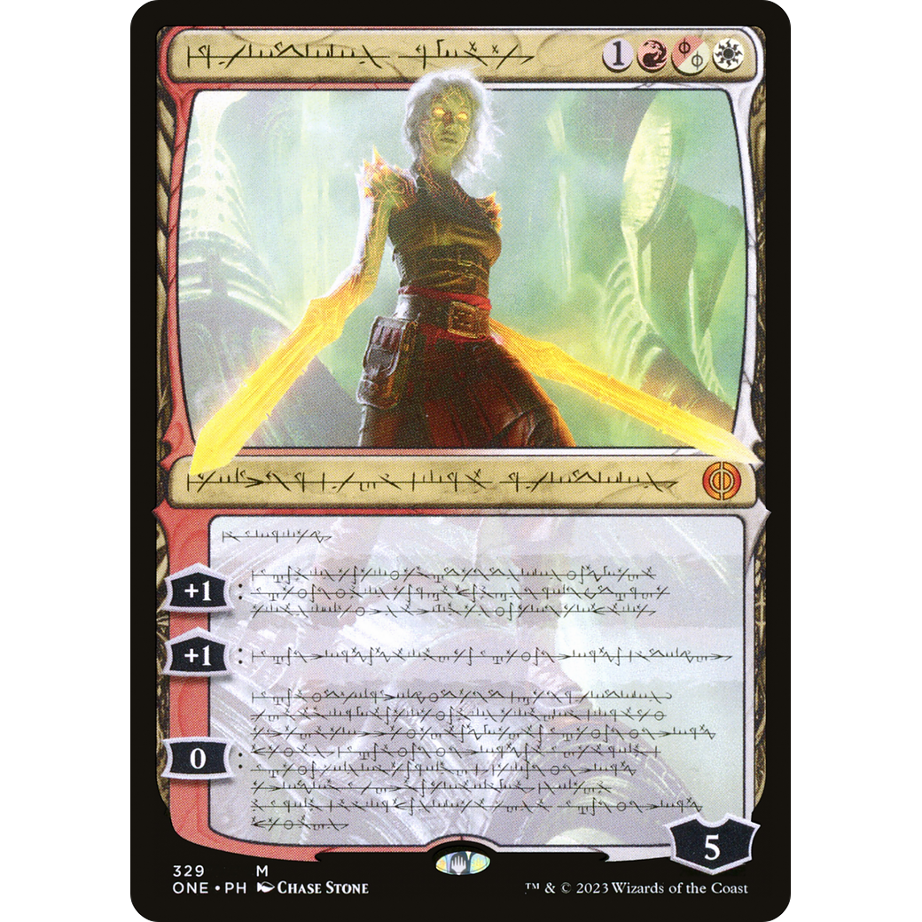 Nahiri, the Unforgiving (ONE-329) - Phyrexia: All Will Be One: (Showcase) Foil