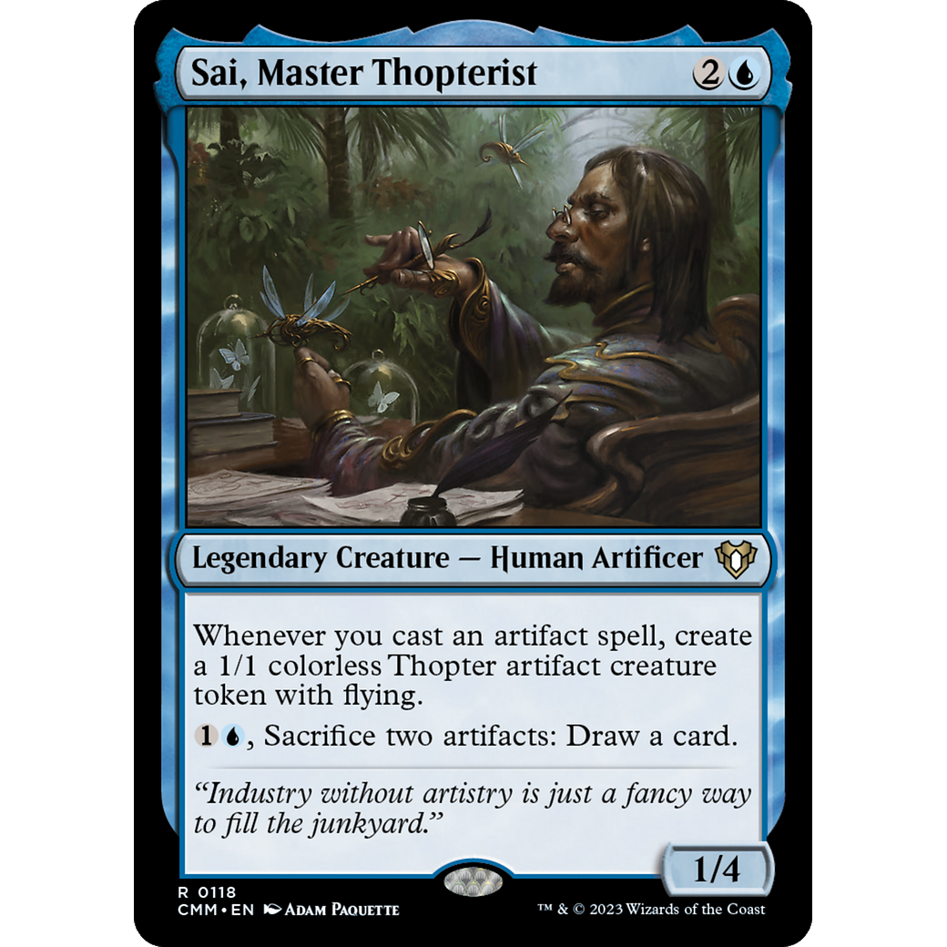 Sai, Master Thopterist (CMM-118) - Commander Masters Foil