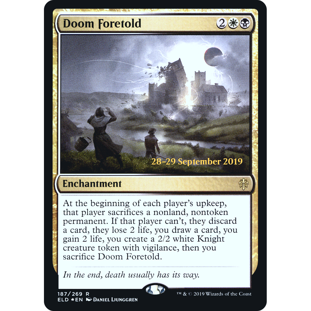 Doom Foretold (PRE-187) - Throne of Eldraine Promos Foil
