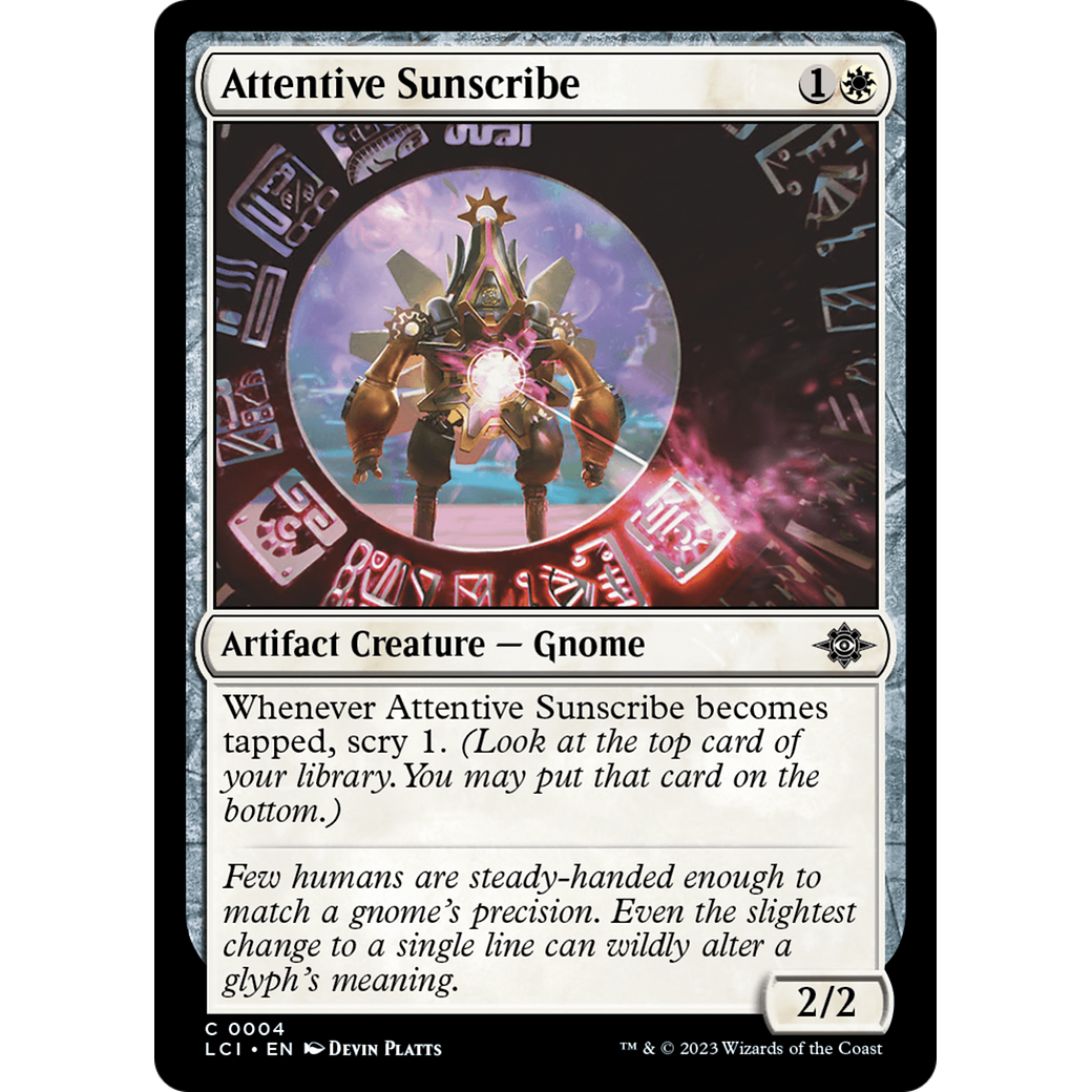 Attentive Sunscribe (LCI-004) - The Lost Caverns of Ixalan Foil