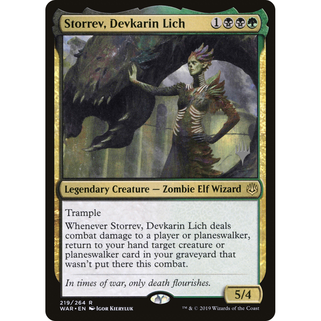 Storrev, Devkarin Lich (PPELD-219) - War of the Spark Promos Foil