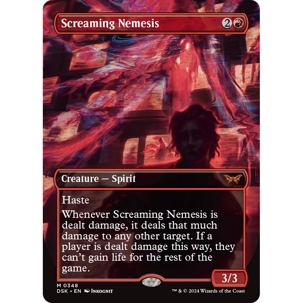 Screaming Nemesis (DSK-348) - Duskmourn: House of Horror (Borderless) Foil