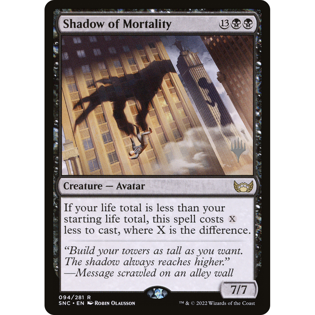 Shadow of Mortality (PPSNC-094) - Streets of New Capenna Promos Foil