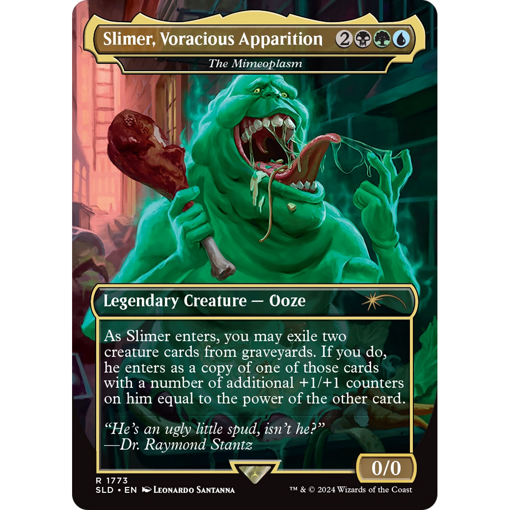 Slimer, Voracious Apparition - The Mimeoplasm (SLD-1773) - Secret Lair Drop / Slimer, Voracious Apparition (Borderless)
