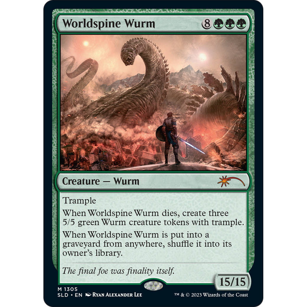 Worldspine Wurm (SLD-1305) - Secret Lair Drop Foil