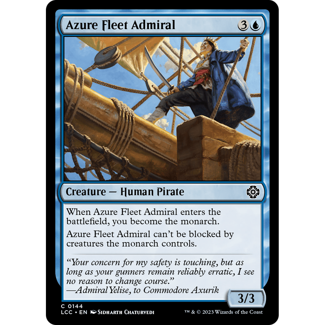 Azure Fleet Admiral (LCC-144) - The Lost Caverns of Ixalan Commander