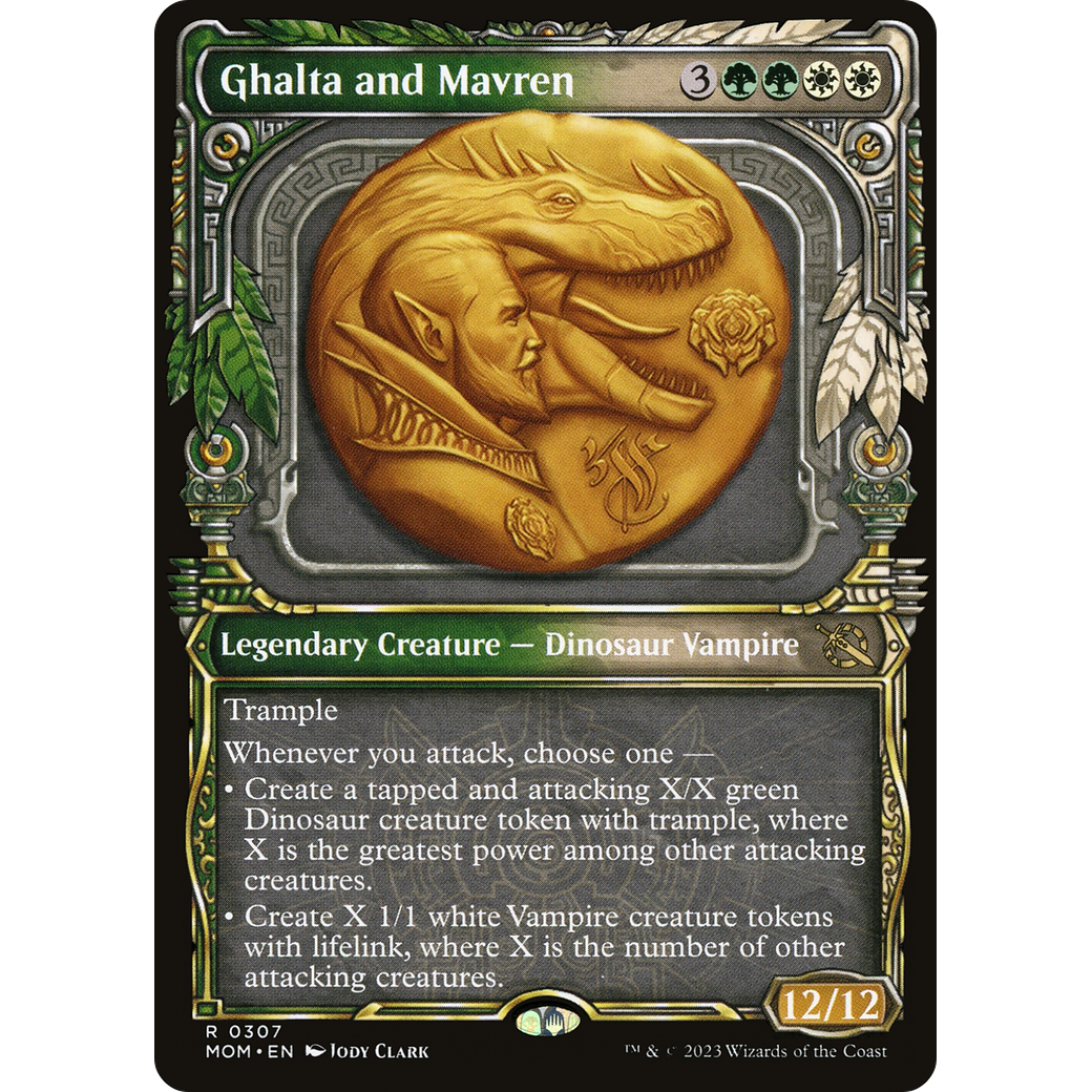 Ghalta and Mavren (MOM-307) - March of the Machine: (Showcase) Foil
