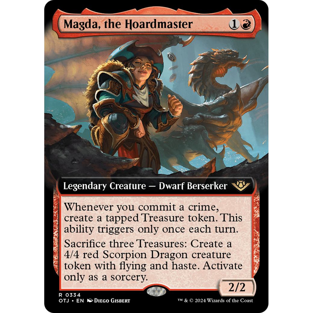 Magda, the Hoardmaster (OTJ-334) - Outlaws of Thunder Junction: (Extended Art) Foil
