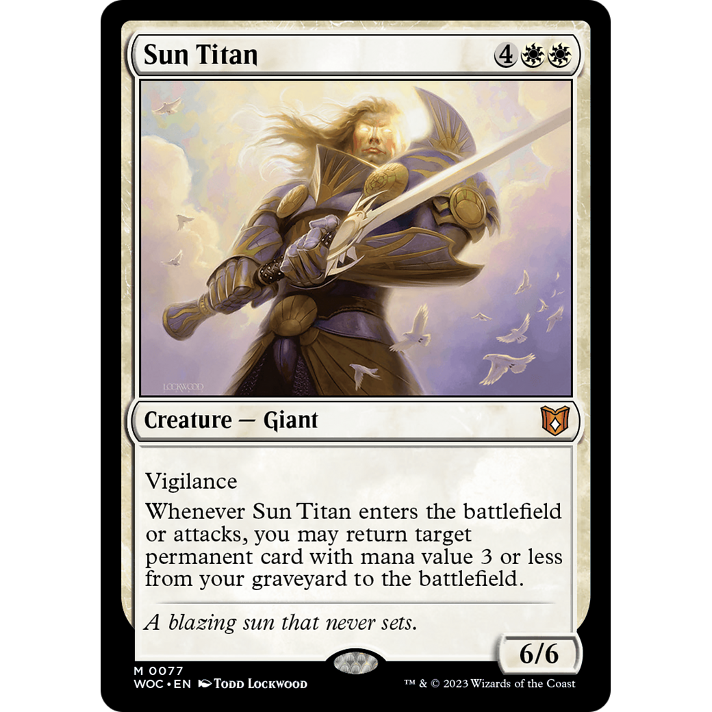 Sun Titan (WOC-077) - Wilds of Eldraine Commander