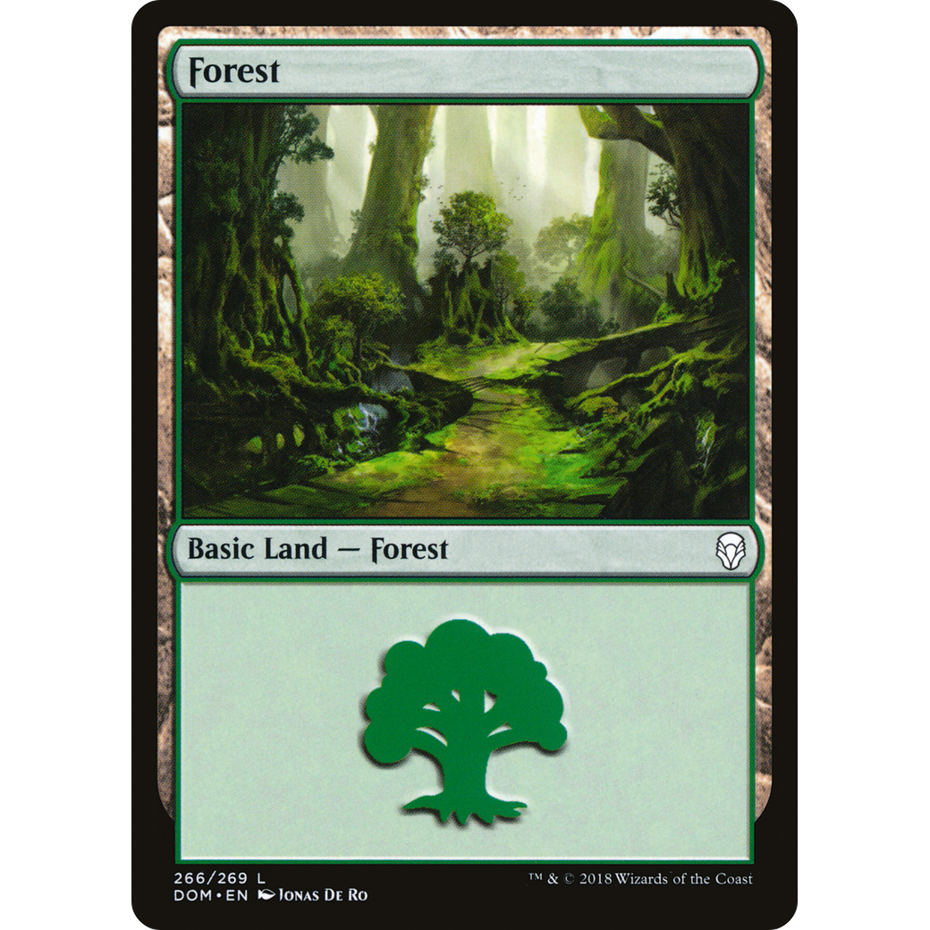 Forest (266) (DOM-266) - Dominaria Foil
