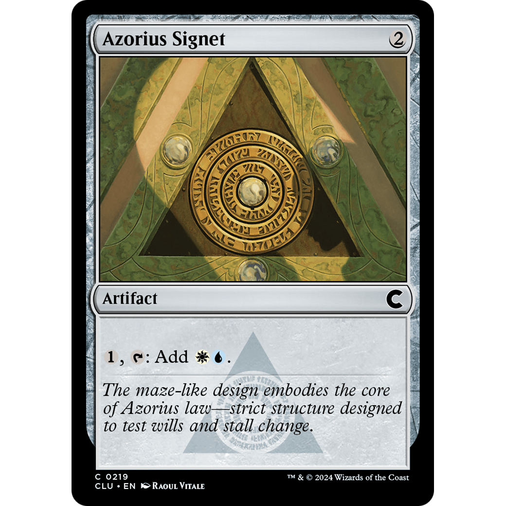 Azorius Signet (CLU-219) - Ravnica: Clue Edition
