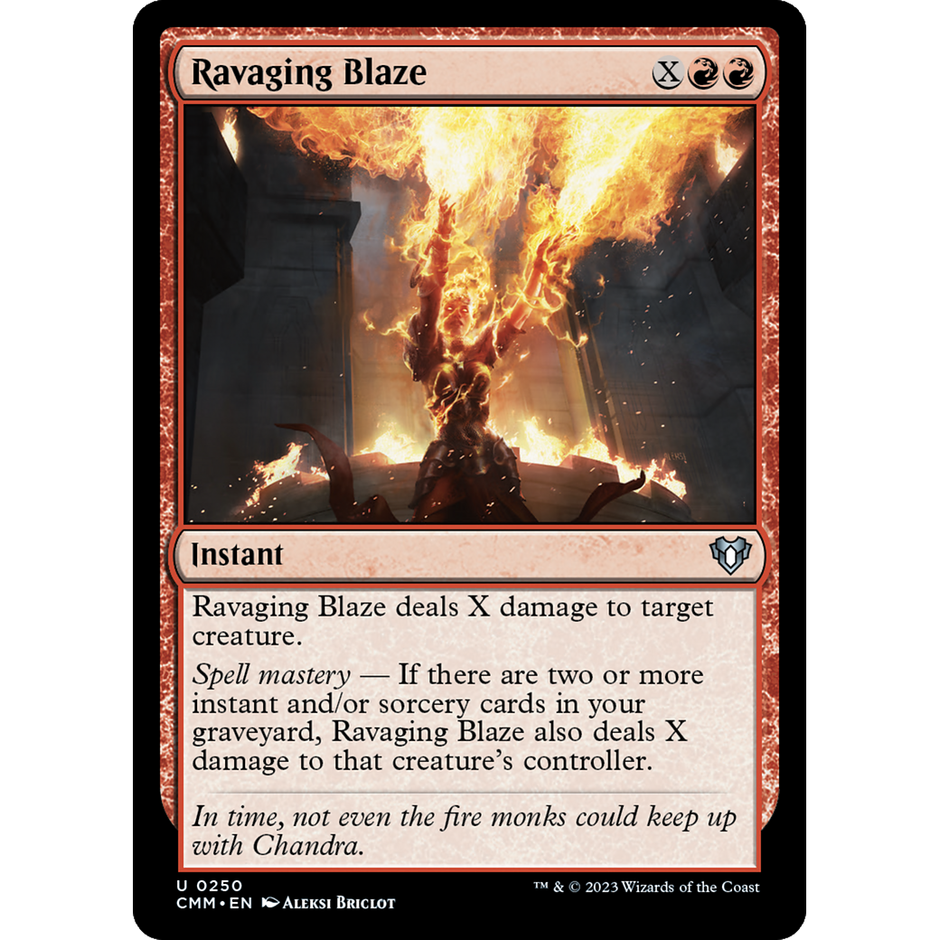 Ravaging Blaze (CMM-250) - Commander Masters