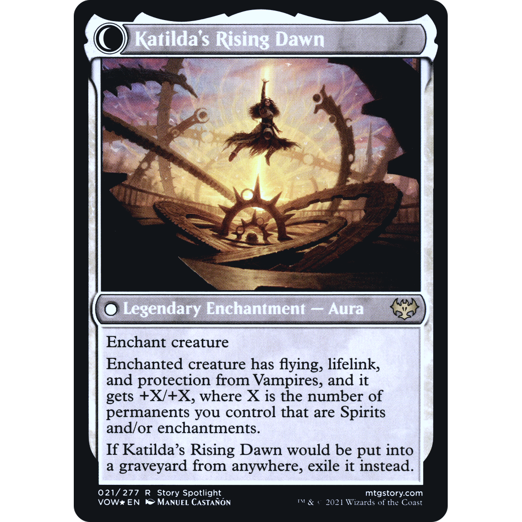 Katilda, Dawnhart Martyr (PRE-021) - Innistrad: Crimson Vow Promos: (Double Faced Transform) Foil