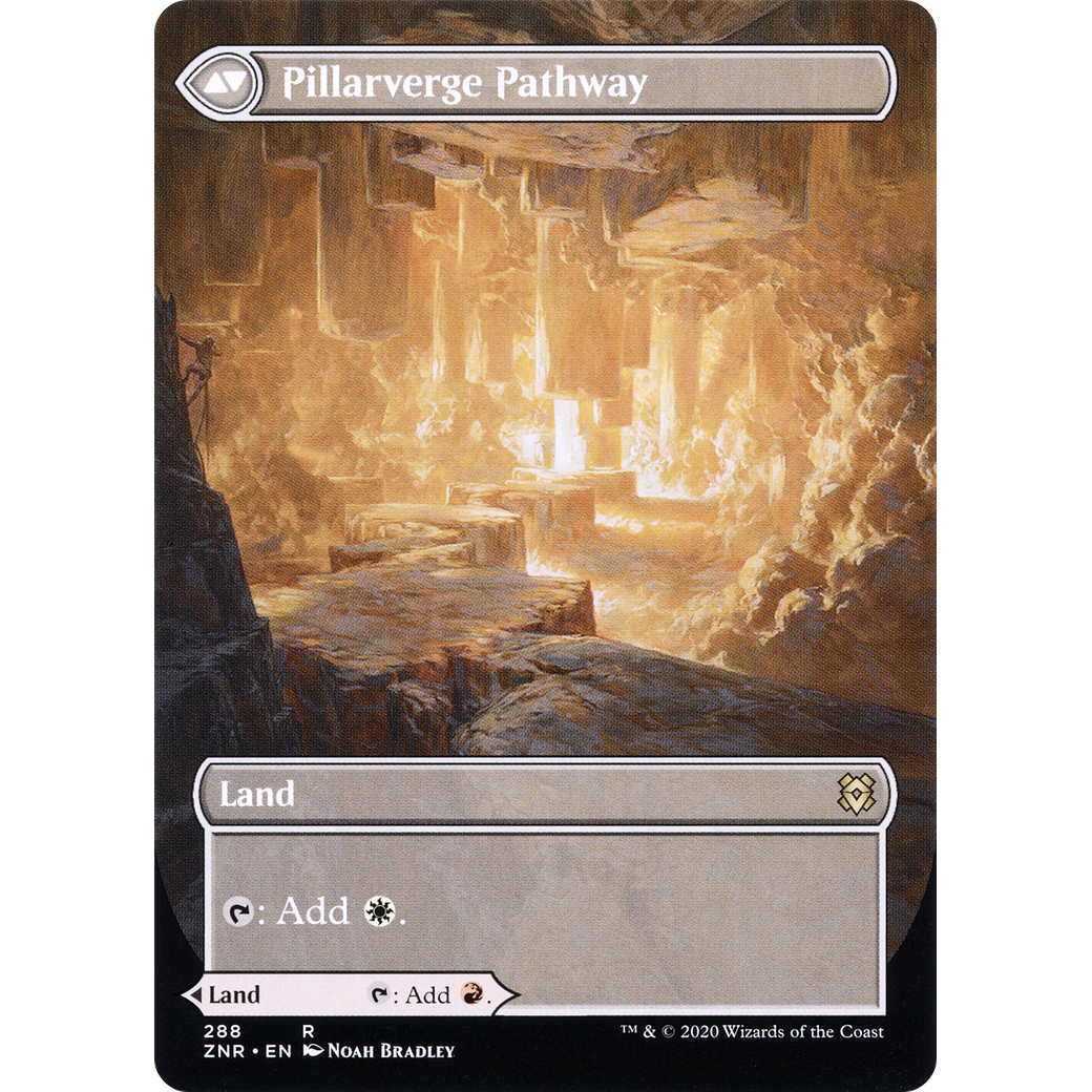 Needleverge Pathway (Borderless) (ZNR-288) - Zendikar Rising: (Showcase) (Borderless) Foil