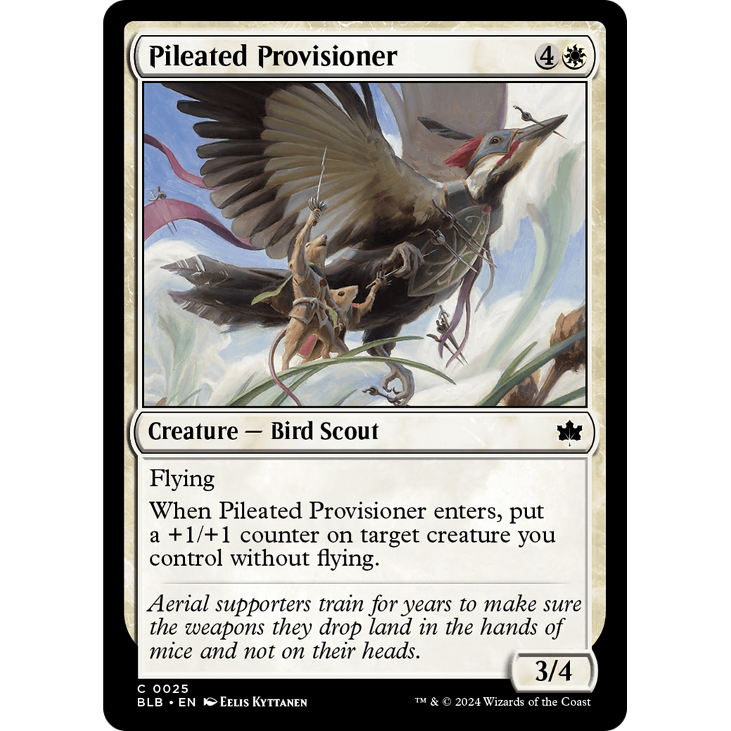 Pileated Provisioner (BLB-025) - Bloomburrow Foil