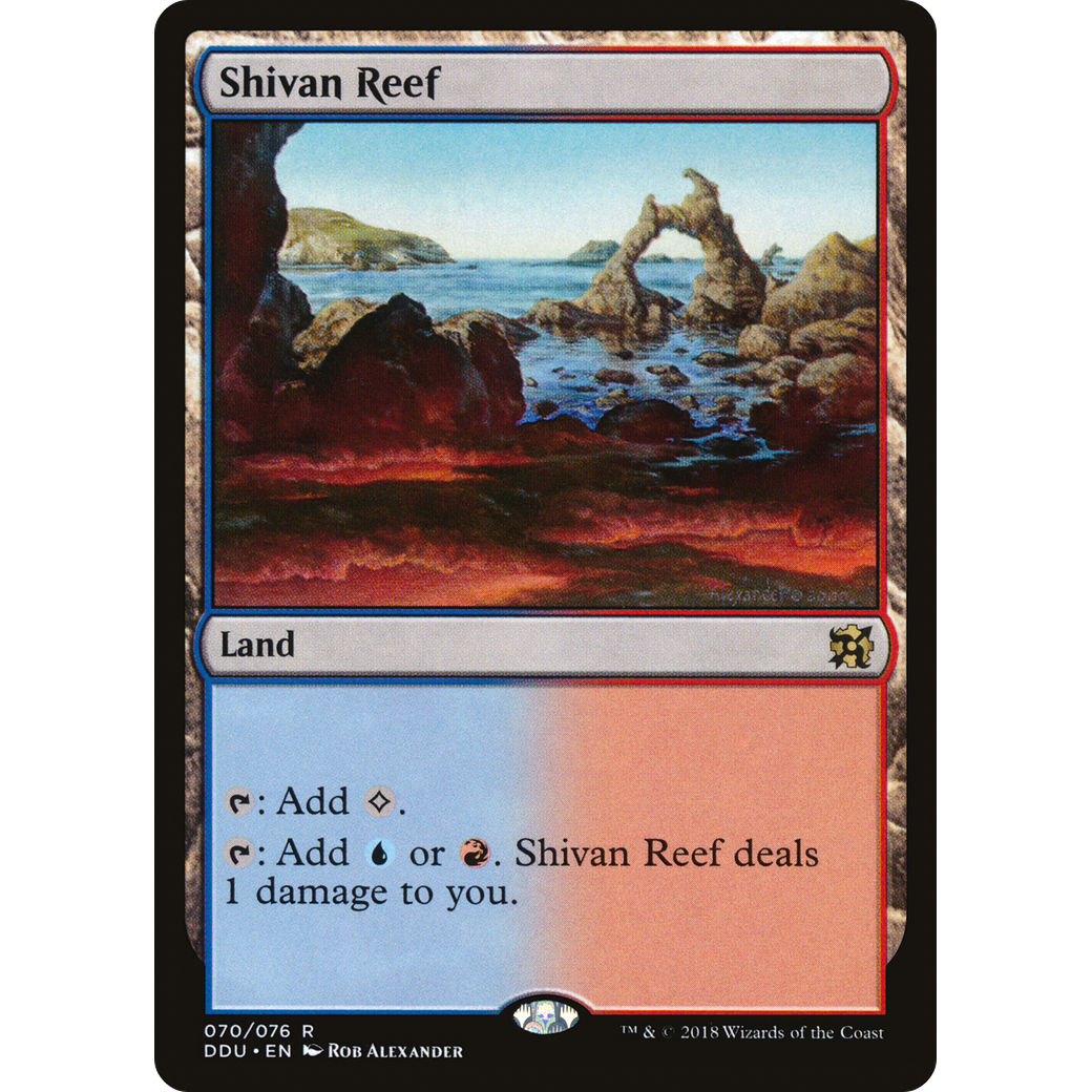 Shivan Reef (DDU-070) - Duel Decks: Elves vs. Inventors