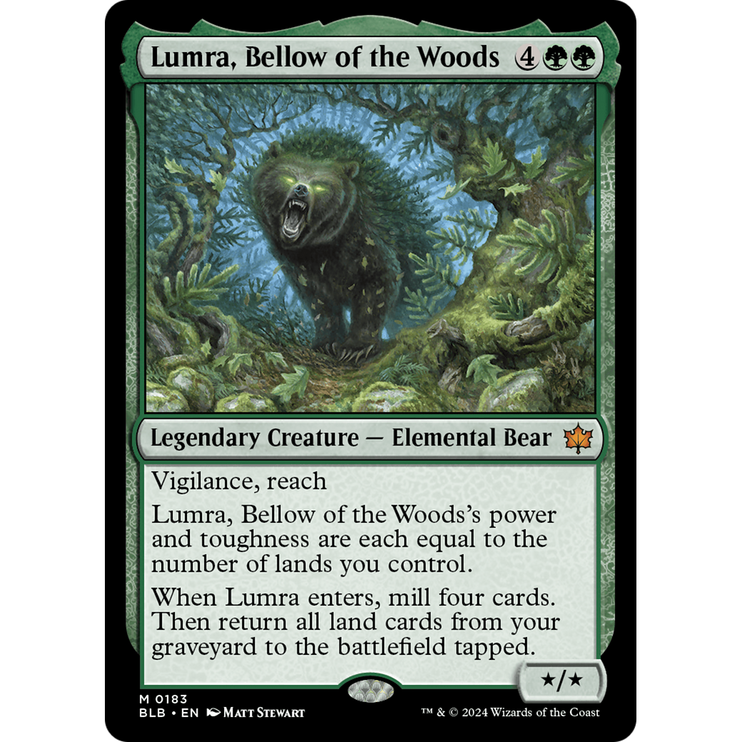 Lumra, Bellow of the Woods (BLB-183) - Bloomburrow Foil