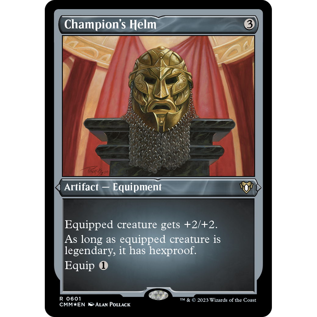 Champion's Helm (CMM-601) - Commander Masters Etched Foil