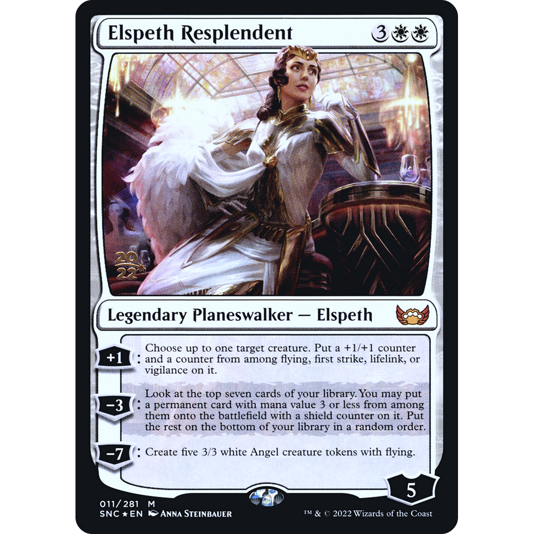 Elspeth Resplendent (PRE-011) - Streets of New Capenna Promos Foil