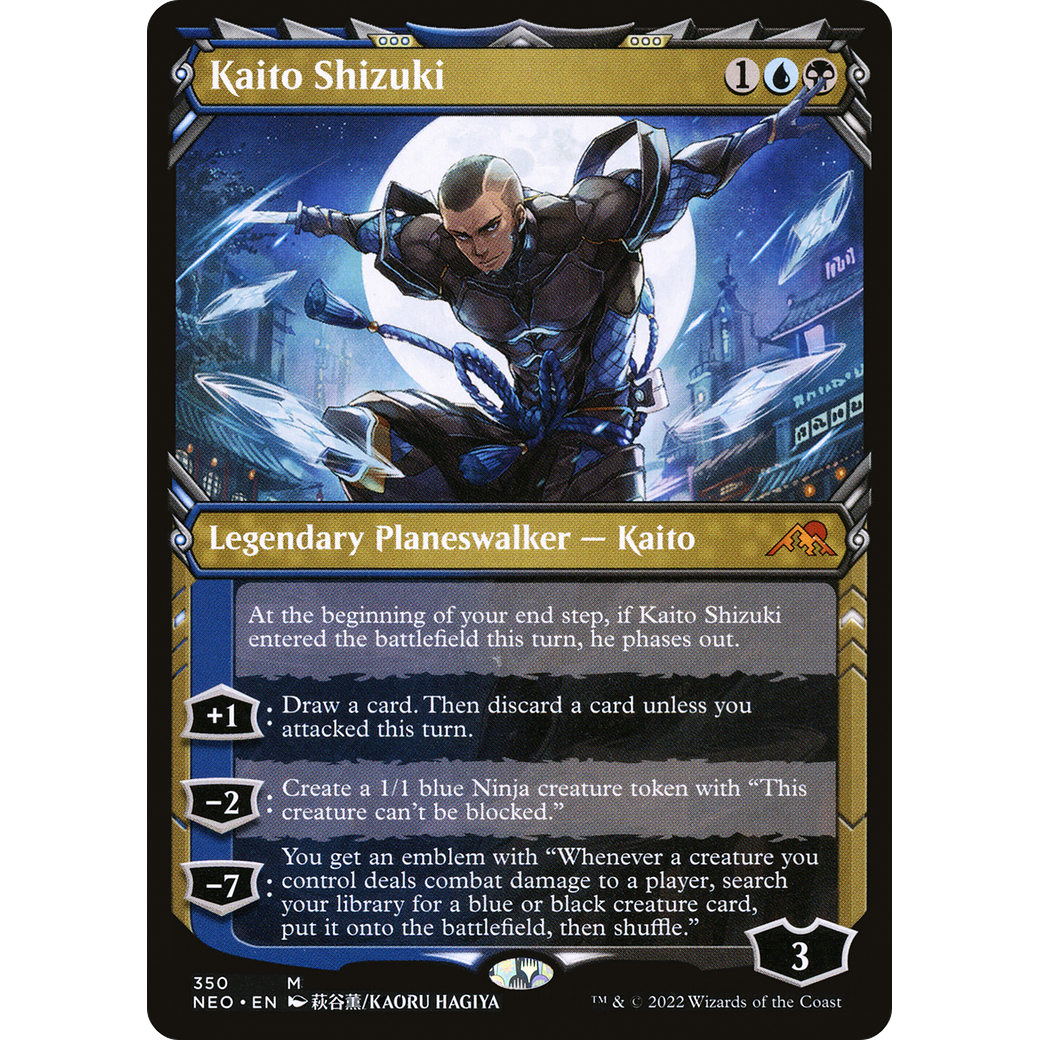 Kaito Shizuki (NEO-350) - Kamigawa: Neon Dynasty: (Showcase)