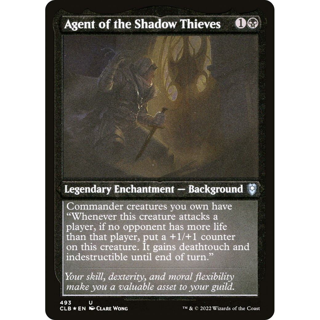 Agent of the Shadow Thieves (CLB-493) - Commander Legends: Battle for Baldur's Gate Etched Foil