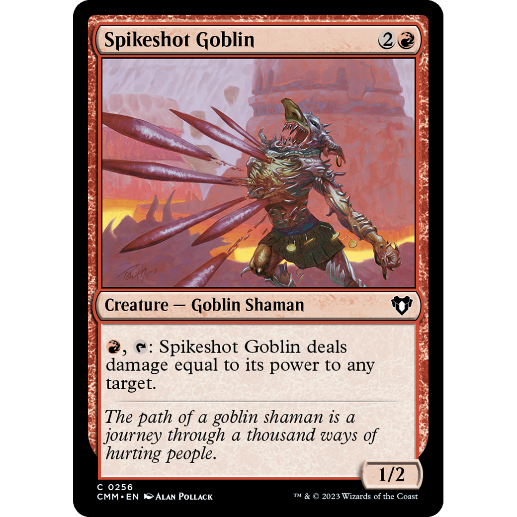 Spikeshot Goblin (CMM-256) - Commander Masters Foil