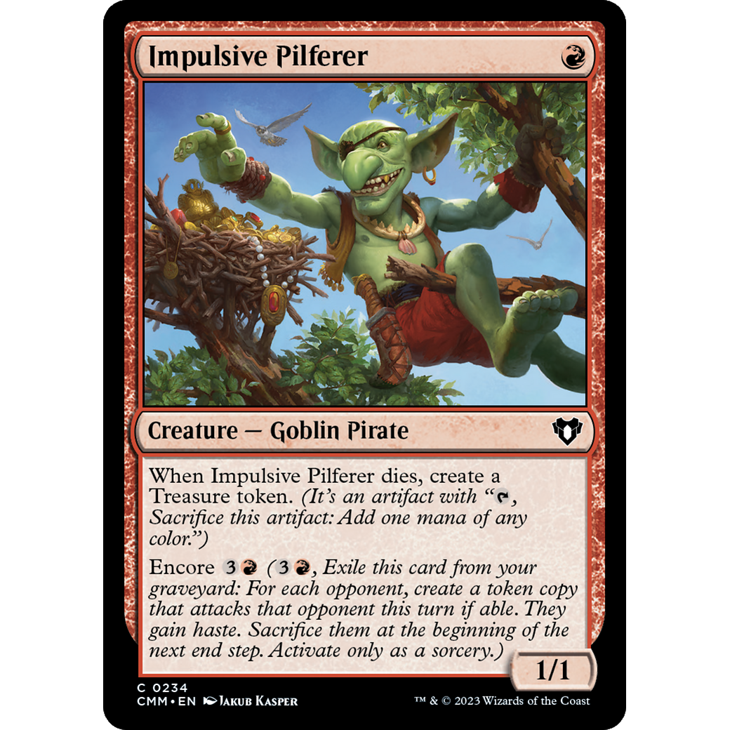 Impulsive Pilferer (CMM-234) - Commander Masters Foil