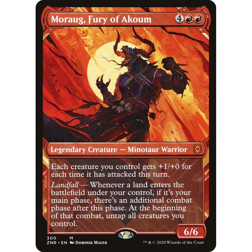 Moraug, Fury of Akoum (Showcase) (ZNR-300) - Zendikar Rising: (Showcase) Foil