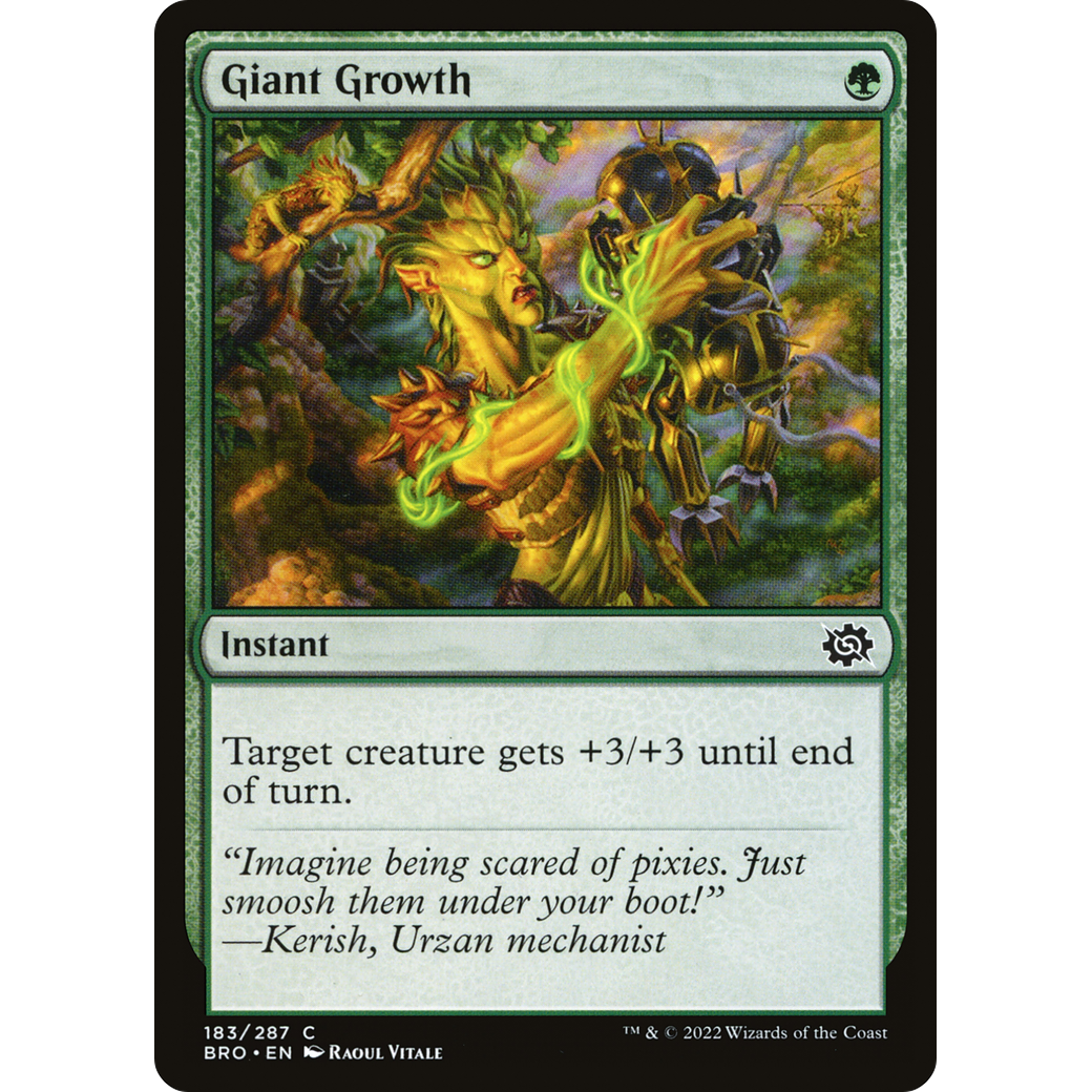 Giant Growth (BRO-183) - The Brothers' War Foil