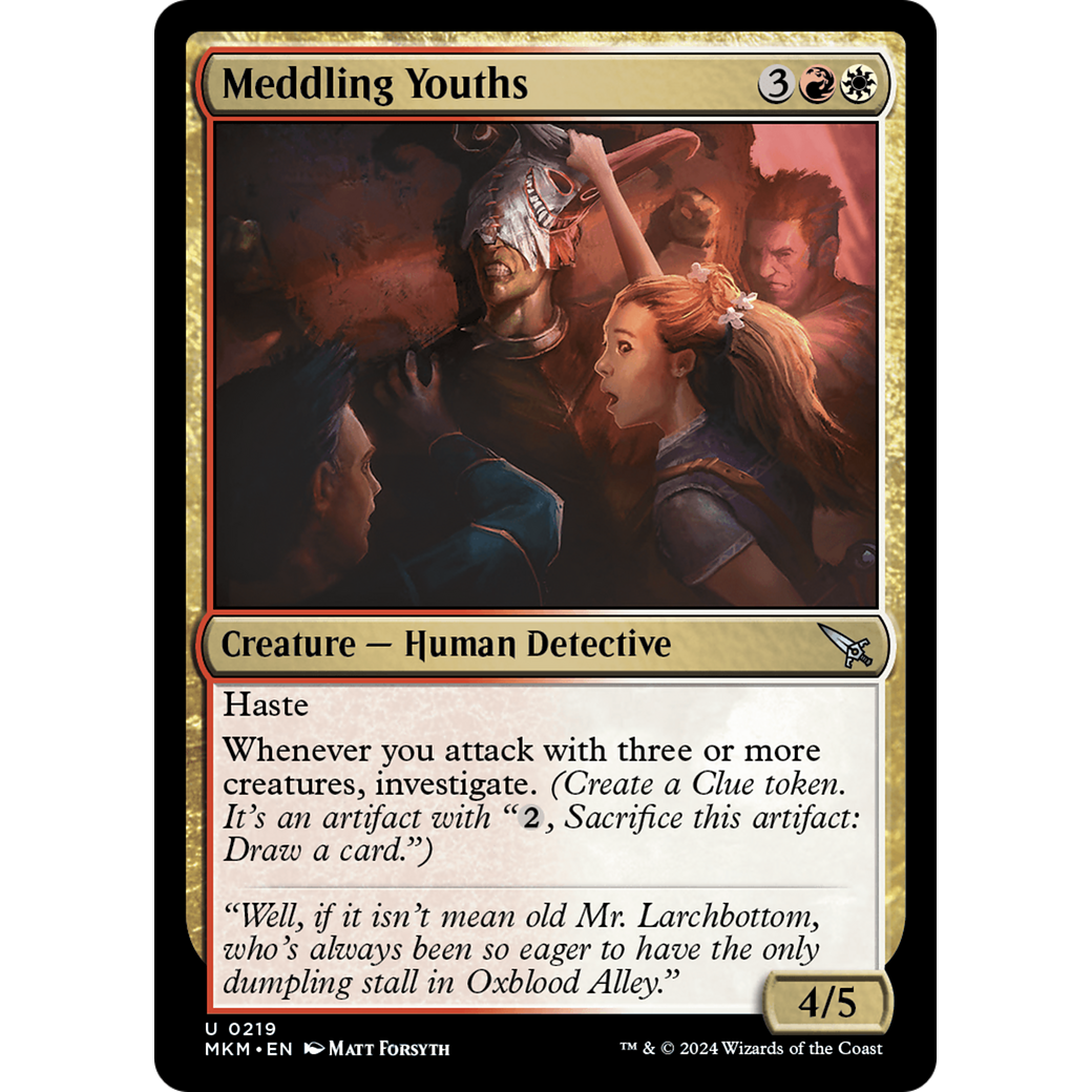 Meddling Youths (MKM-219) - Murders at Karlov Manor Foil