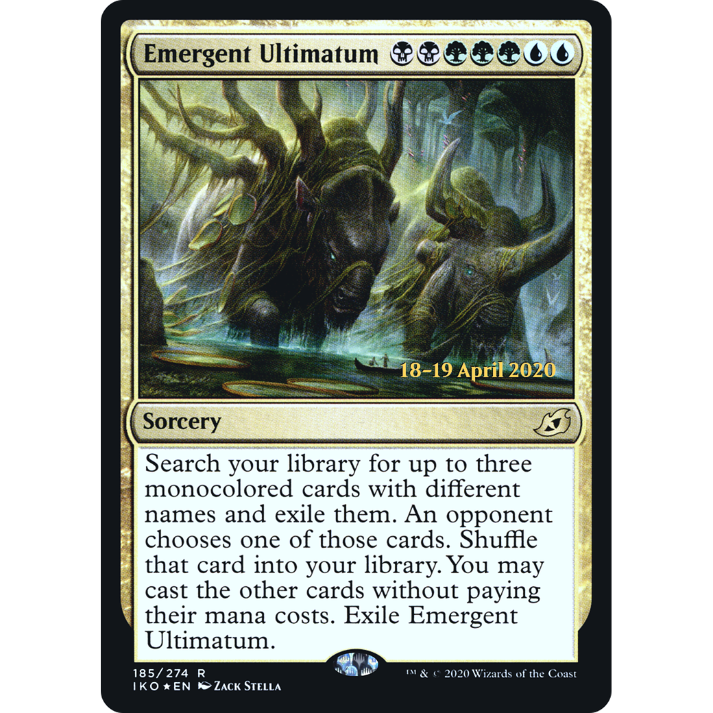 Emergent Ultimatum (PRE-185) - Ikoria: Lair of Behemoths Promos Foil