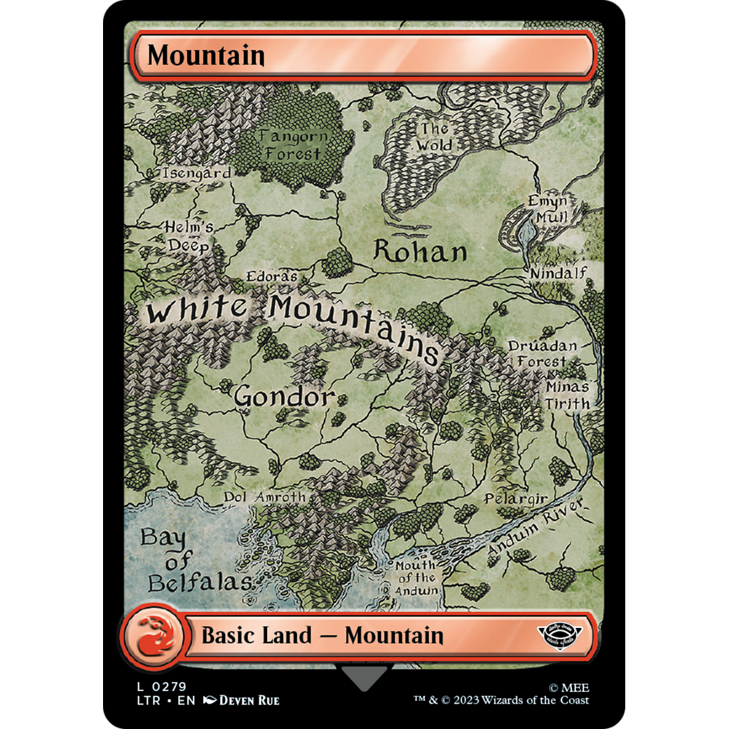 Mountain (LTR-279) - The Lord of the Rings: Tales of Middle-earth Foil