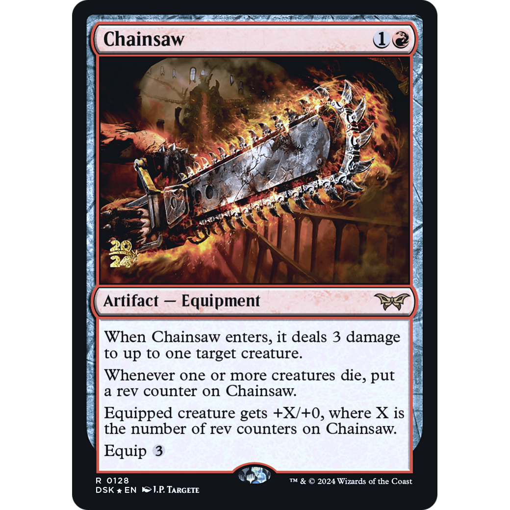 Chainsaw (PRE-128S) - Duskmourn: House of Horror Promos Foil