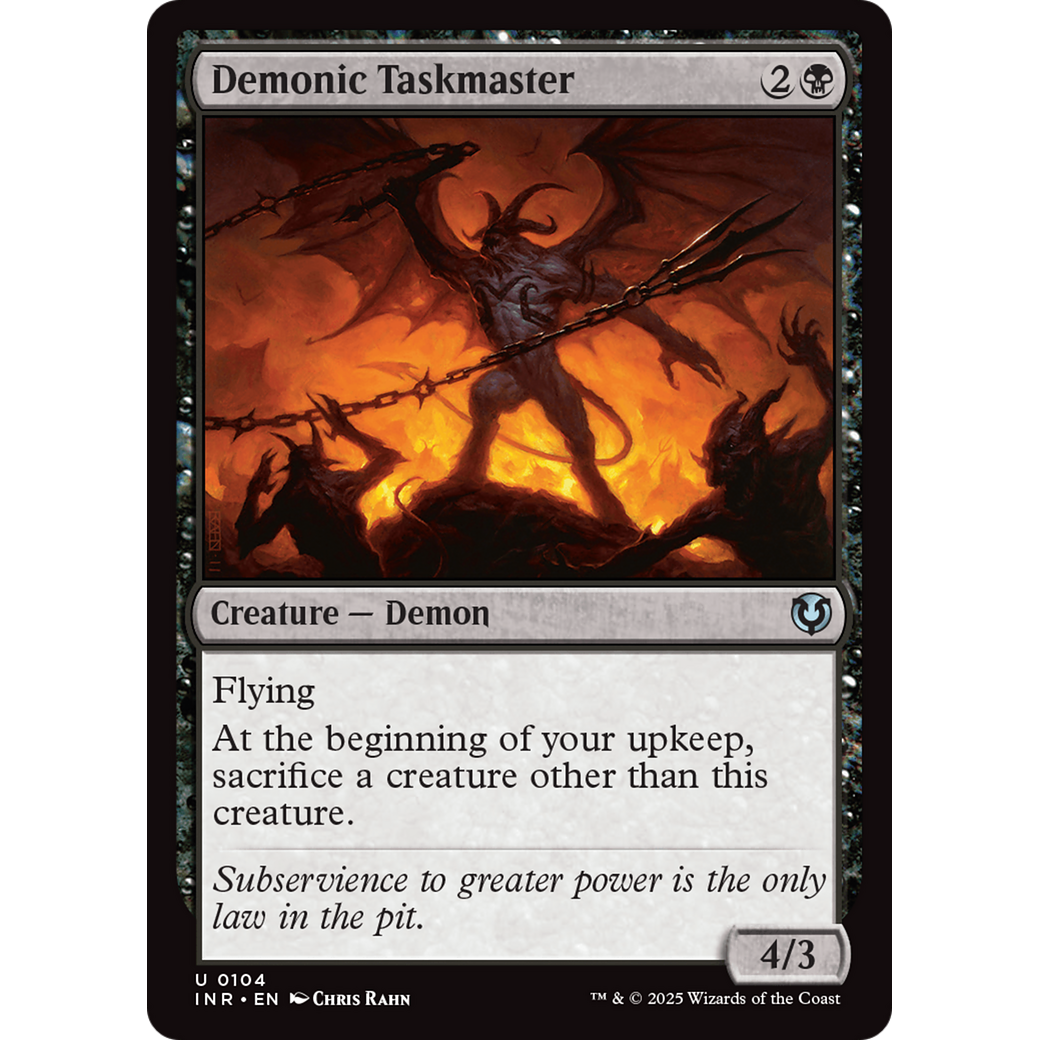 Demonic Taskmaster (INR-104) - Innistrad Remastered