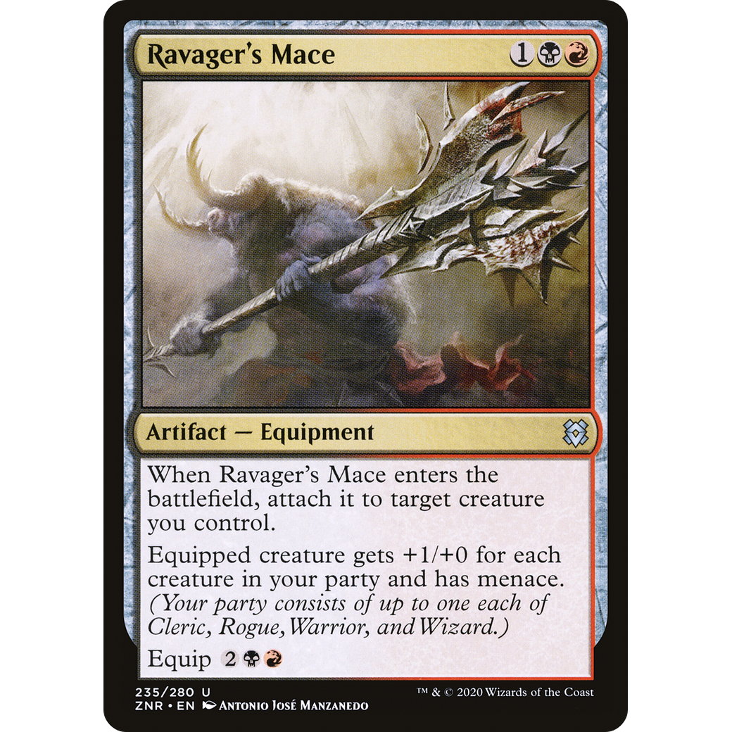 Ravager's Mace (ZNR-235) - Zendikar Rising Foil