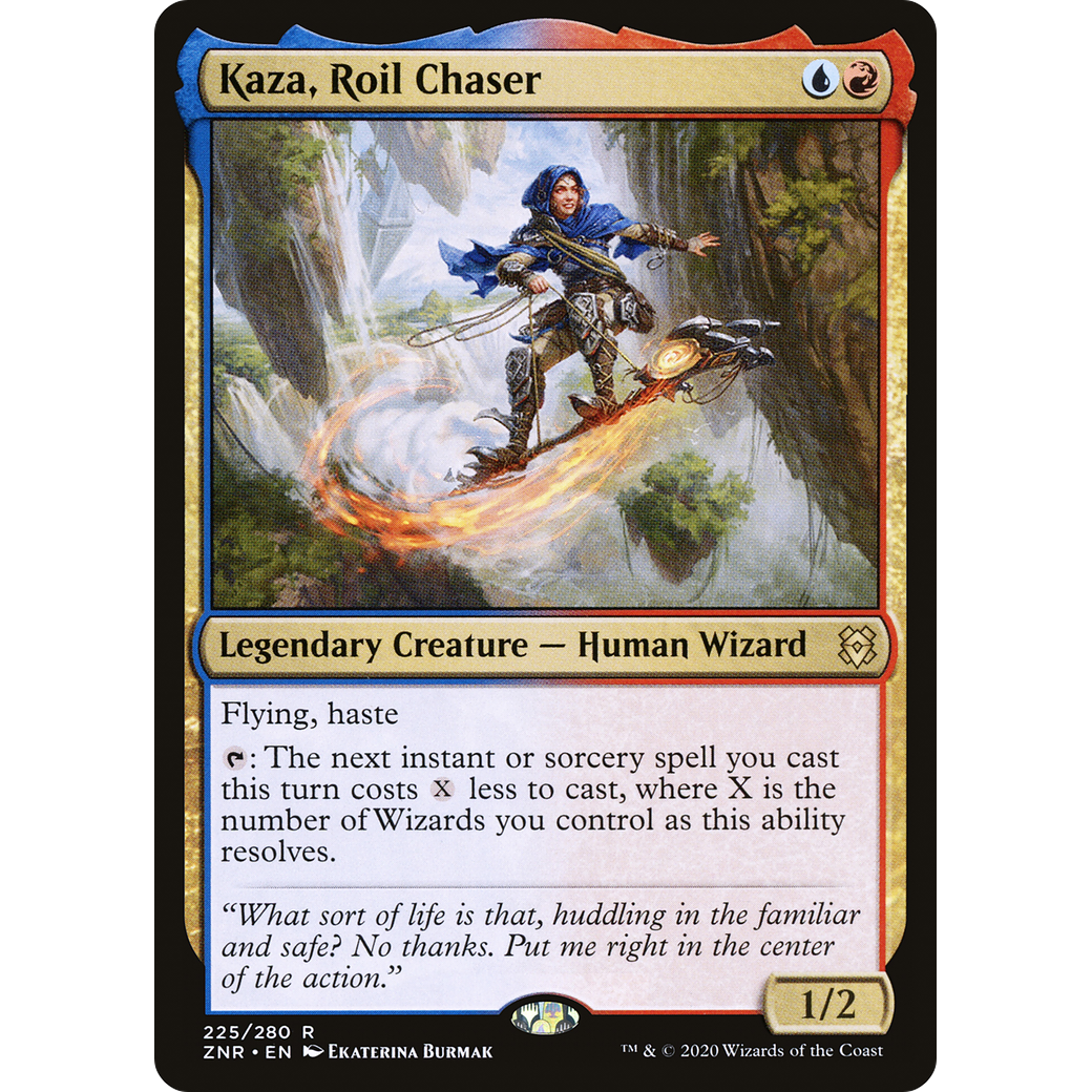 Kaza, Roil Chaser (ZNR-225) - Zendikar Rising Foil