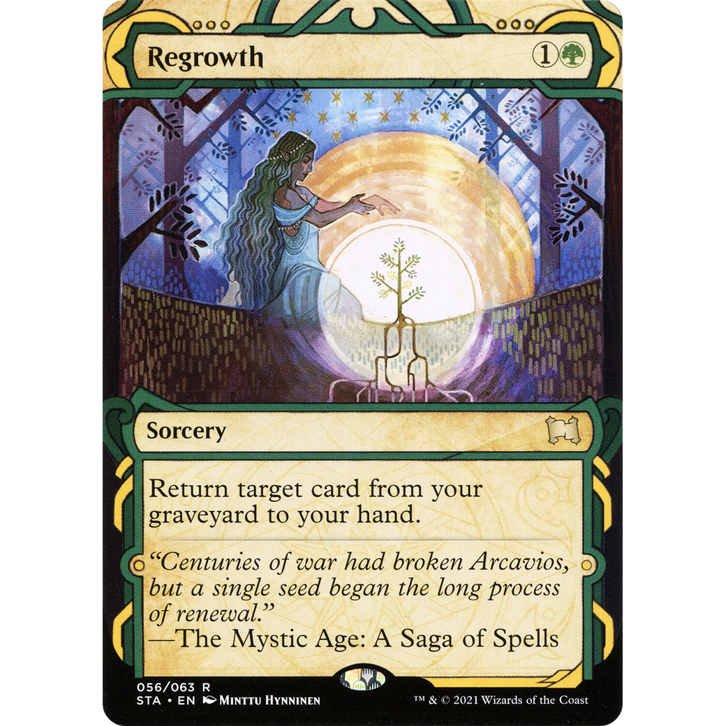 Regrowth (STA-056) - Strixhaven Mystical Archive: (Showcase) (Borderless) Foil