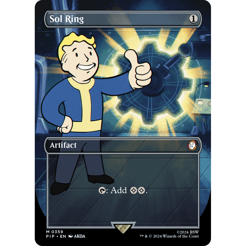 Sol Ring (PIP-359) - Fallout (Borderless) Foil