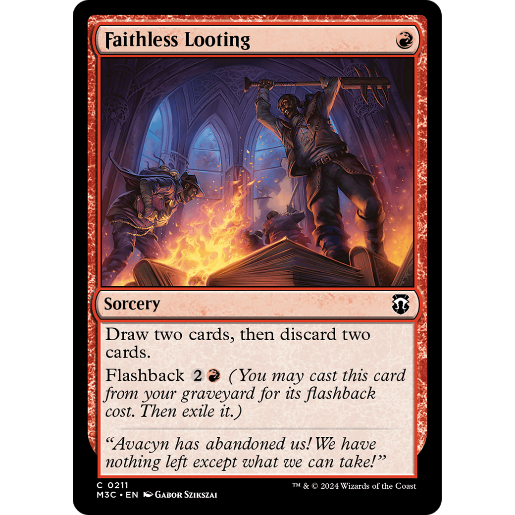 Faithless Looting (M3C-211) - Modern Horizons 3 Commander Foil