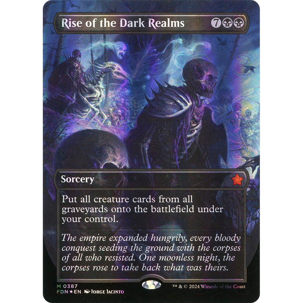 Rise of the Dark Realms (FDN-387) - Foundations (Borderless) Foil
