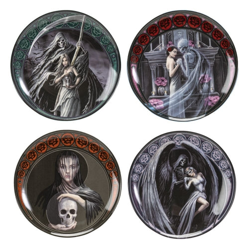 Anne Stokes Dessert Plate Collection Sets