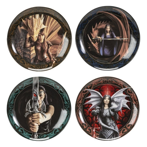 Anne Stokes Dessert Plate Collection Sets