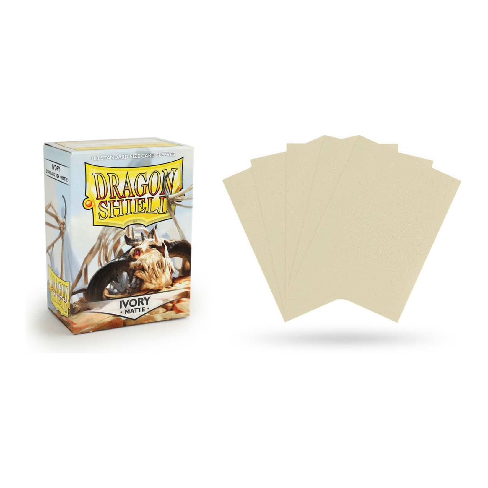 Dragon Shield: Ivory Matte 100ct Sleeves