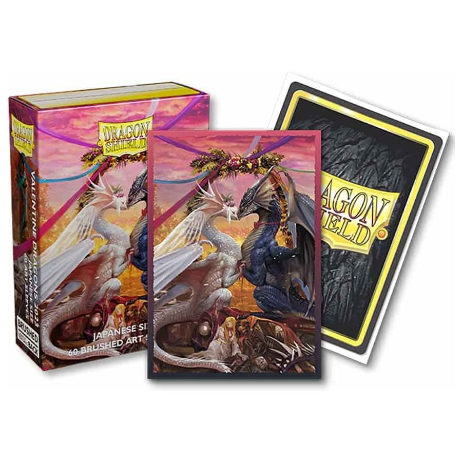 Dragon Shield: Valentine Dragons 2023 Japanese Size 60ct Brushed Art Sleeves