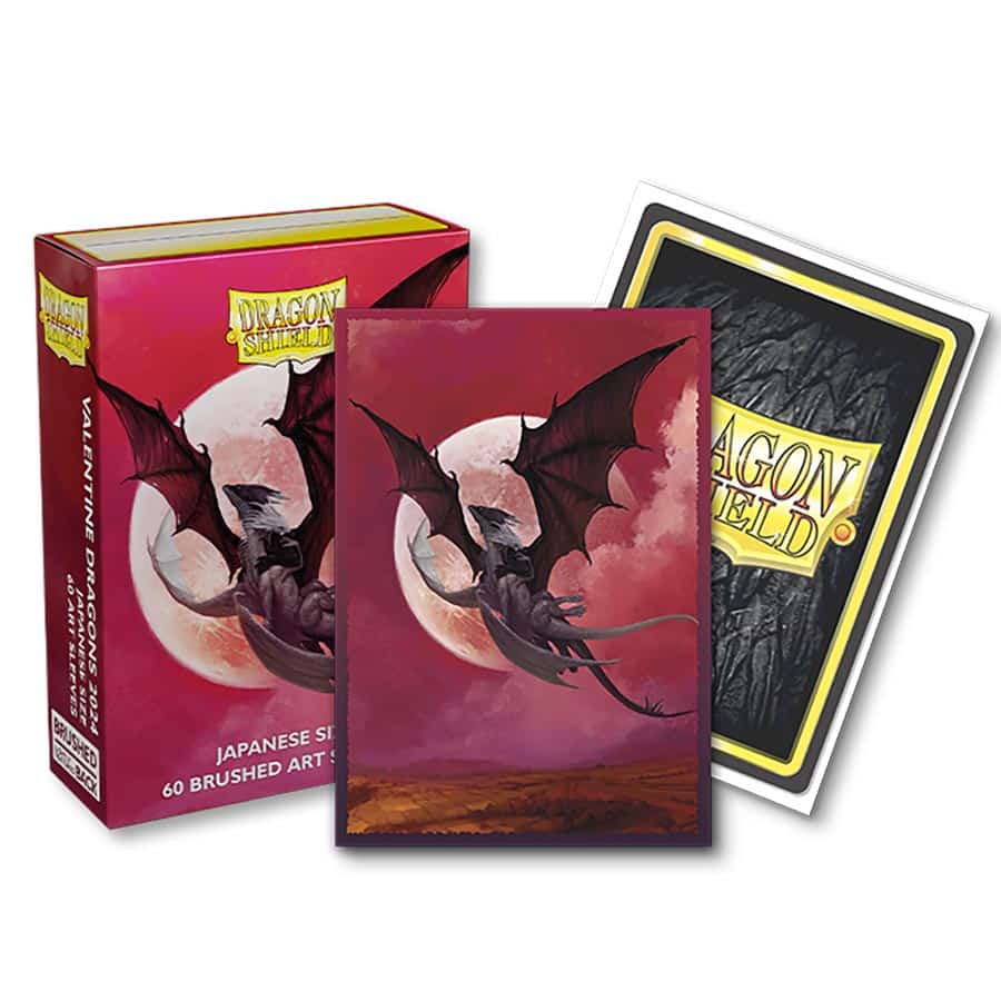 Dragon Shield: Valentines 2024 Japanese Size 60ct Brushed Art Sleeves