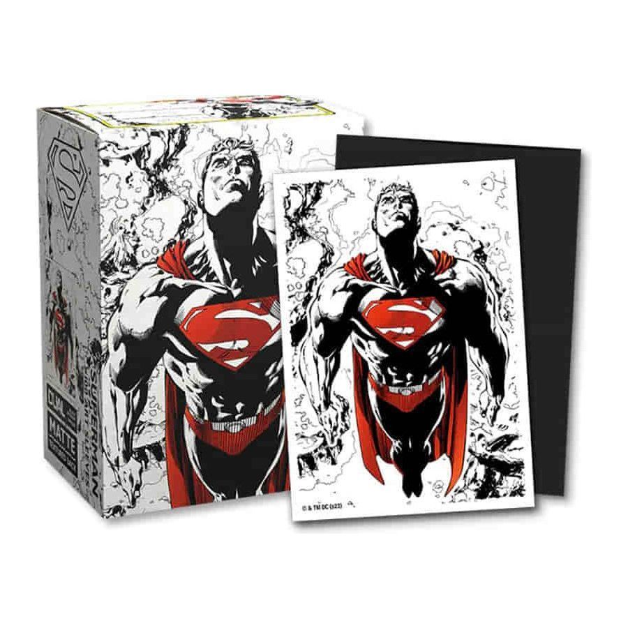 Dragon Shield: Superman Core (Red and White) 100ct Dual Art Sleeves