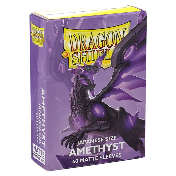 Dragon Shield: Amethyst Matte 60ct Japanese Size Sleeves