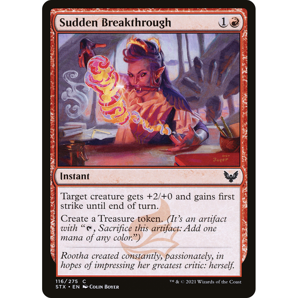 Sudden Breakthrough (STX-116) - Strixhaven: School of Mages Foil