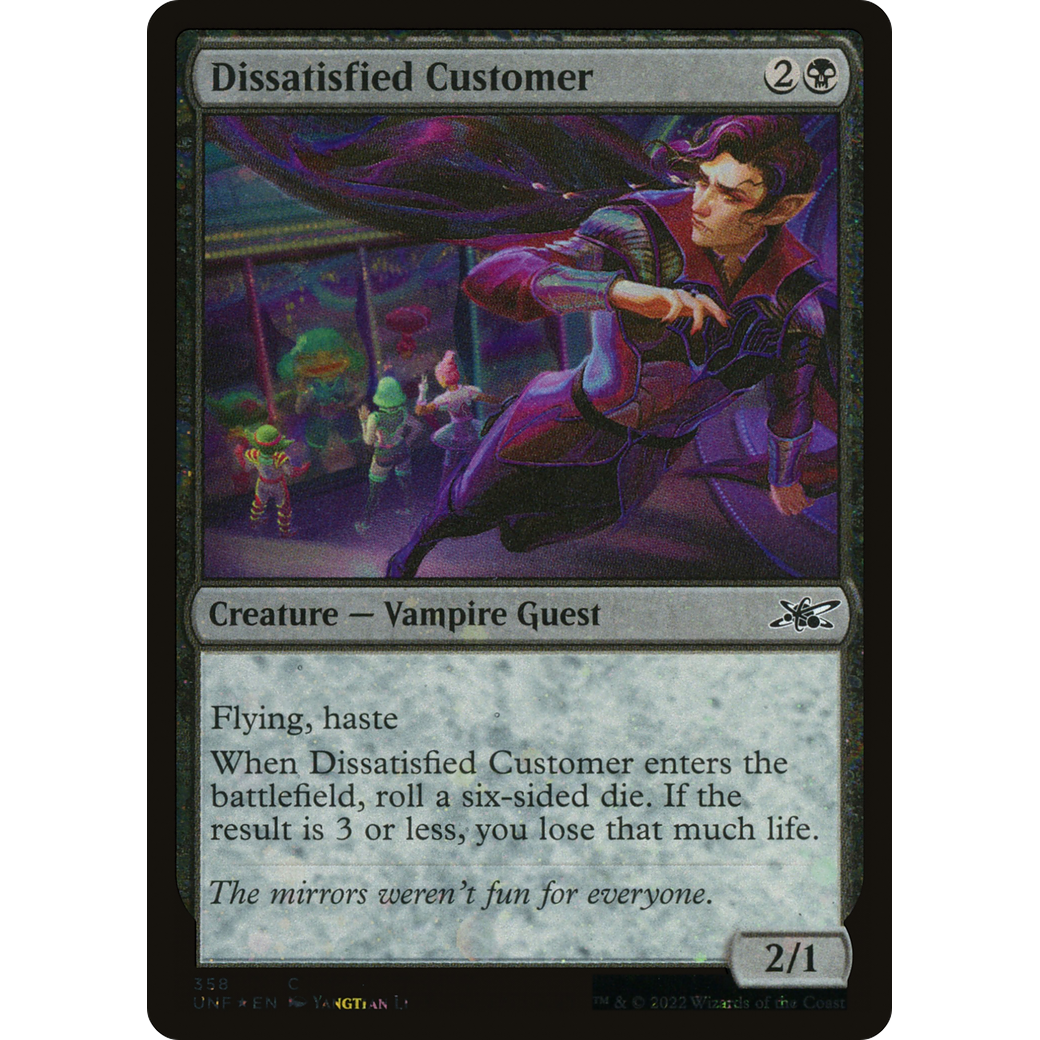 Dissatisfied Customer (Galaxy Foil) (UNF-358) - Unfinity Foil